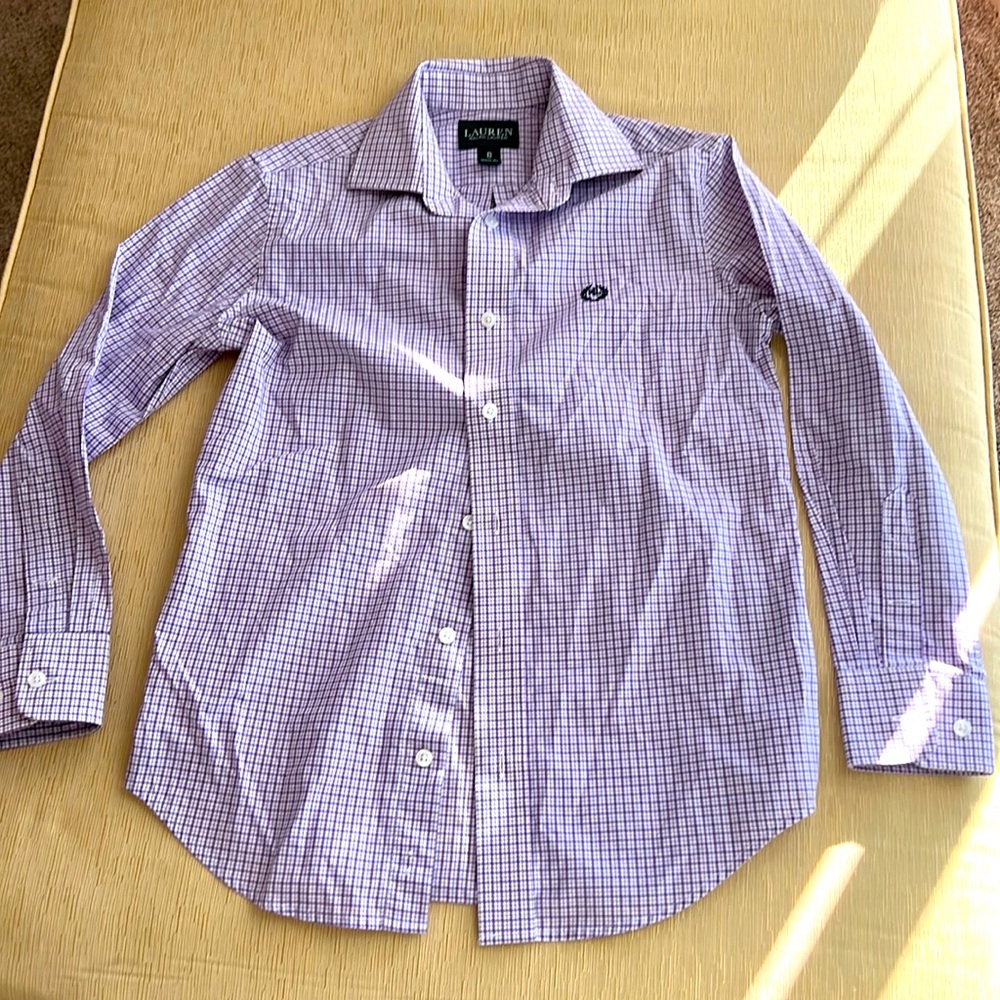 EUC Lauren Ralph Lauren Long Sleeve Dress Shirt in Sz 8